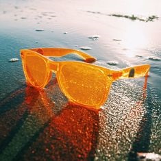Orange Sunglasses aesthetic