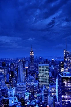 Blue aesthetic City