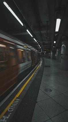 aesthetic black train