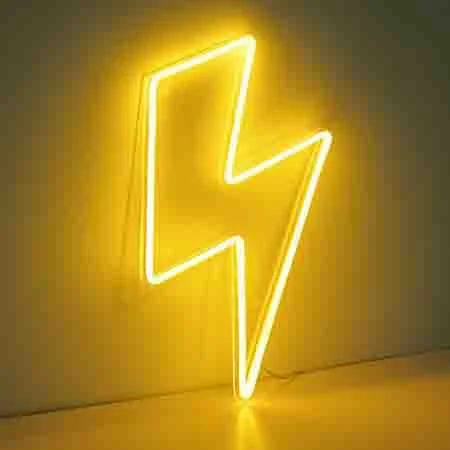 edgy Yellow neon aesthetic